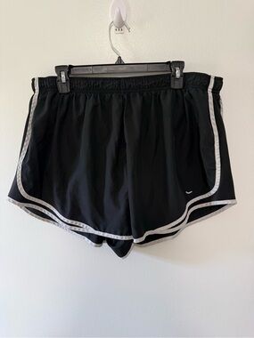 Nike Black Women’s Athletic Shorts with White Trim